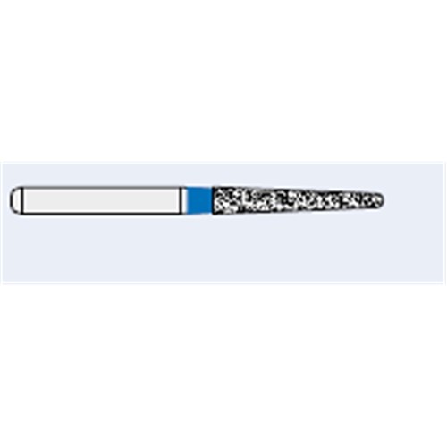 Ecoline Diamond Bur - 850A-012 - Long Round End Taper - High Speed, Friction Grip (FG), 50-Pack