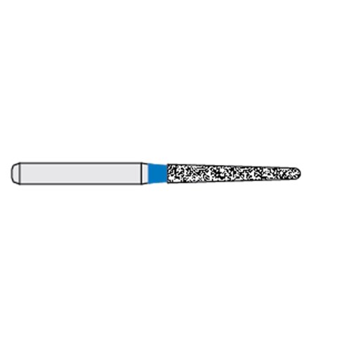 Ecoline Diamond Bur - 850-014 - Long Round End Taper - High Speed, Friction Grip (FG), 50-Pack