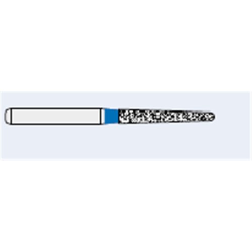Ecoline Diamond Bur - 850-014 - Long Round End Taper - High Speed, Friction Grip (FG), 50-Pack