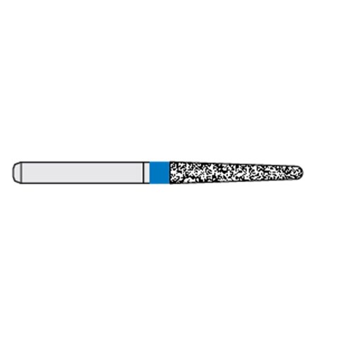 Ecoline Diamond Bur - 850-016 - Long Round End Taper - High Speed, Friction Grip (FG), 50-Pack