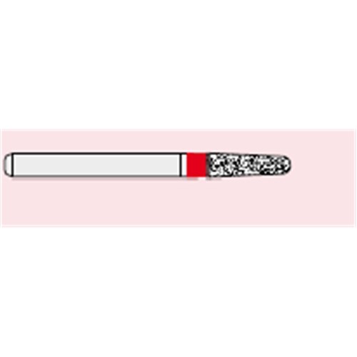 Ecoline Diamond Bur - 855-016 - Round End Taper - High Speed, Friction Grip (FG), 50-Pack