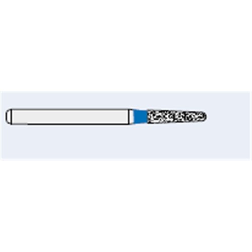 Ecoline Diamond Bur - 855-014 - Round End Taper - High Speed, Friction Grip (FG), 50-Pack