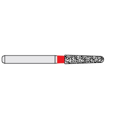Ecoline Diamond Bur - 856-018 - Round Tapered Chamfer - High Speed, Friction Grip (FG), 50-Pack