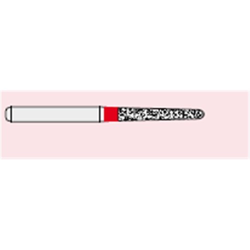 Ecoline Diamond Bur - 856-014 - Round Tapered Chamfer - High Speed, Friction Grip (FG), 50-Pack