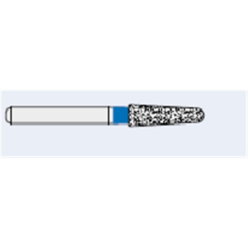 Ecoline Diamond Bur - 856EF-021 - Round Tapered Chamfer - High Speed, Friction Grip (FG), 50-Pack