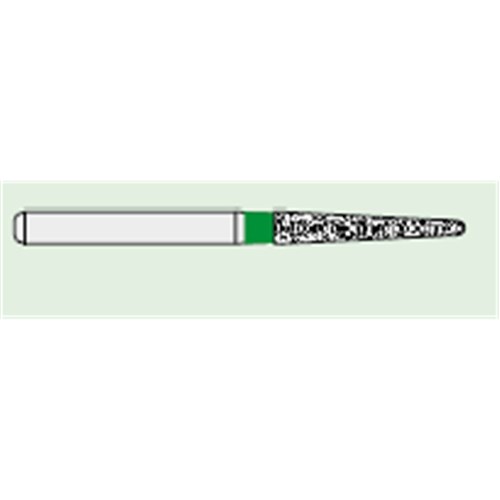 Ecoline Diamond Bur - 859-016 - Pointed Long - High Speed, Friction Grip (FG), 50-Pack