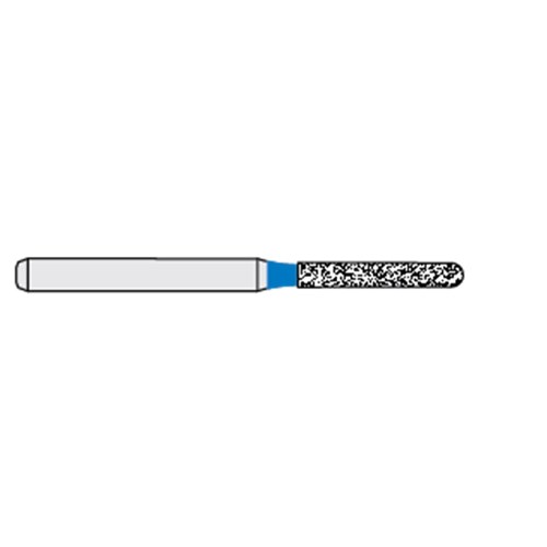 Ecoline Diamond Bur - 881-012 - Parallel Chamfer Round - High Speed, Friction Grip (FG), 50-Pack