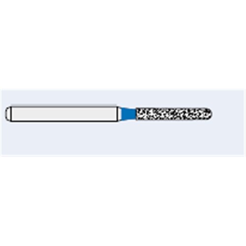 Ecoline Diamond Bur - 881-012 - Parallel Chamfer Round - High Speed, Friction Grip (FG), 50-Pack