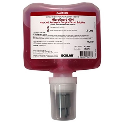 MICROGUARD 404 Medicated Hand Wash 4% Chlorhexidine x1.2 Ltr