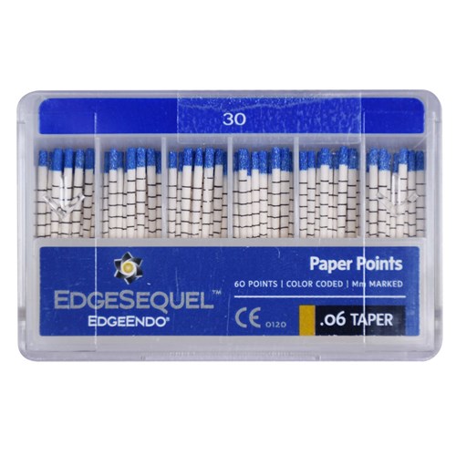 EdgeSEQUEL Paper Point 06 Taper Size 30 Pack of 60