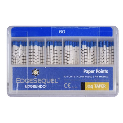 EdgeSEQUEL Paper Point 04 Taper Size 60 Pack of 60