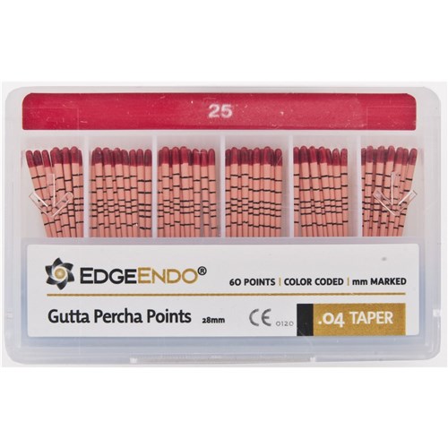 EdgeFILE Gutta Point Size 25 .04 Pack of 60