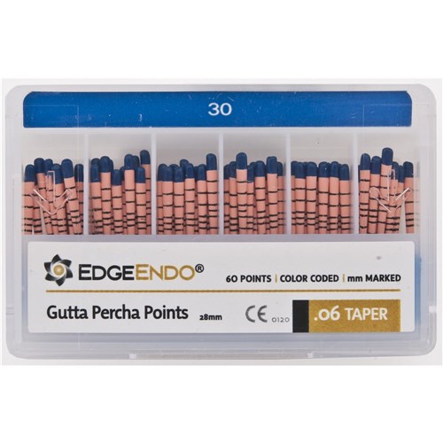 EdgeFILE Gutta Point Size 30 .06 Pack of 60