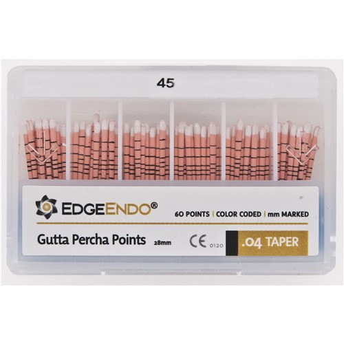 EdgeFILE Gutta Point Size 45 .04 Pack of 60