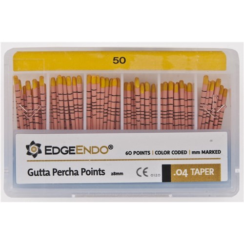 EdgeFILE Gutta Point Size 50 .04 Pack of 60