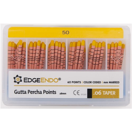 EdgeFILE Gutta Point Size 50 .06 Pack of 60