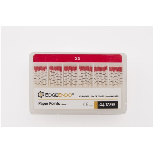 EdgeFILE Paper Point Size 25 .04 Pack of 60