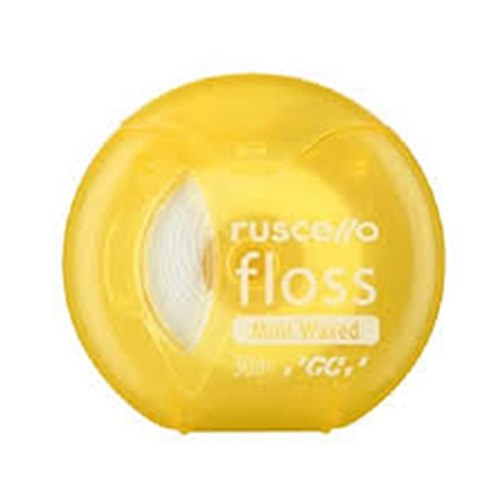 GC Ruscello Floss - Waxed - Mint - Yellow - 30m, 1-Pack
