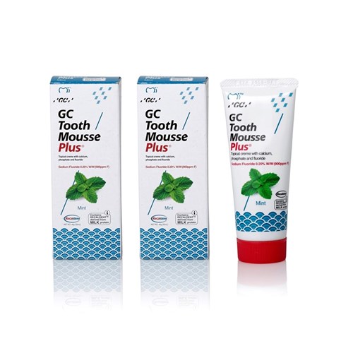 GC TOOTH MOUSSE PLUS - Mint - 40g Tubes, 10-Pack