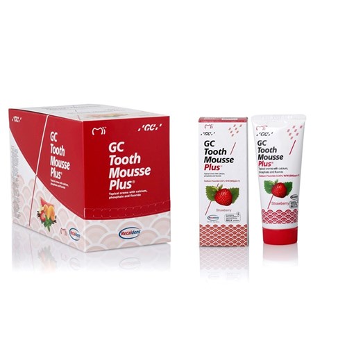 GC TOOTH MOUSSE PLUS - Strawberry - 40g Tubes, 10-Pack