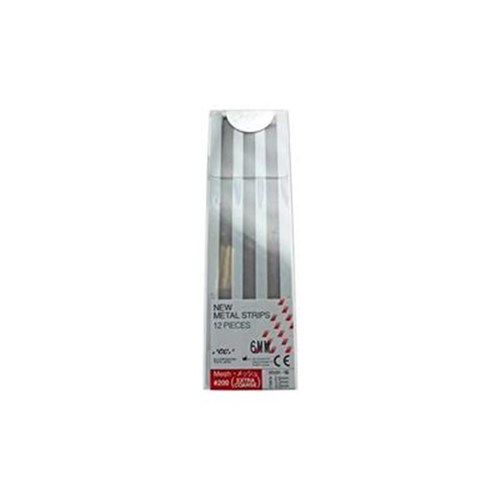GC Metal Strip - #200 Extra Coarse - Red - Assorted, 12-Pack