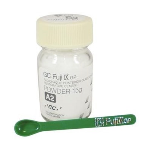 GC FUJI IX GP Powder - Glass Ionomer Restorative - Shade A2 - 15g bottle Powder