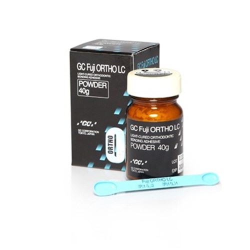 GC FUJI ORTHO LC - Light-Cured Glass Ionomer Orthodontic Adhesive - 40g Powder