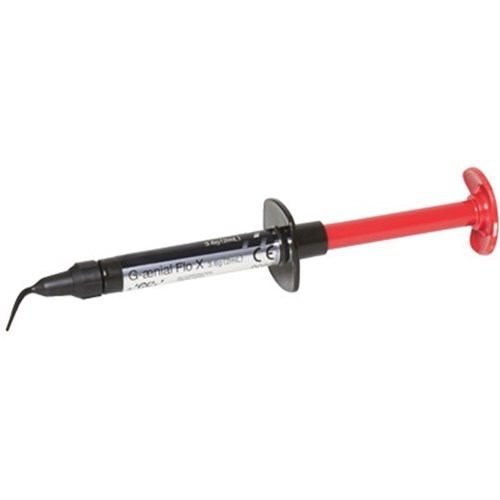 GC GAENIAL FLO X Syringe - Light-Cured Flowable Composite - Shade A1 - 2ml Syringe with 20 Dispensing Tips