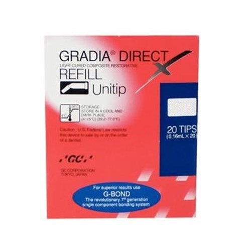GC GRADIA DIRECT X - Universal Light-Cured Composite - Shade X-A1 - 0.3g Unitips, 20-Pack