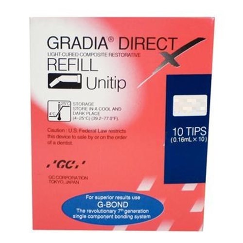 GC GRADIA DIRECT X - Universal Light-Cured Composite - Shade X-B2 - 0.3g Unitips, 10-Pack