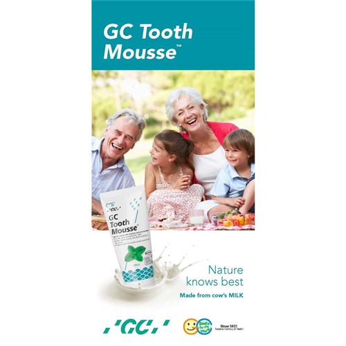 GC-TMPATIENTBRO - TOOTH MOUSSE Patient Information Brochure x 25 - Henry  Schein Australian dental products, supplies and equipment