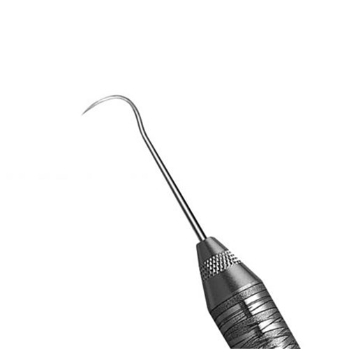 HuFriedyGroup Pigtail Explorer - #2A - Double Ended - #6 Satin Steel Handle