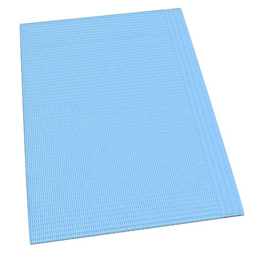 Henry Schein Bibs - 3 Ply Paper Towel - Blue - 48cm x 33cm, 500-Pack