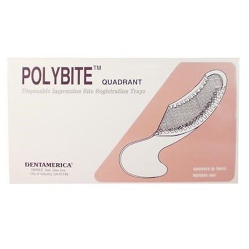 Henry Schein Polybite Disposable Impression Tray - Quadrant, 35-Pack