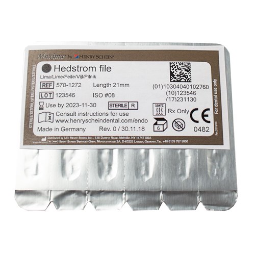 Hedstrom Sterile file MAXIMA 21mm Size 15 White