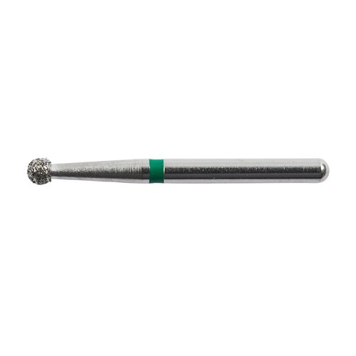 Henry Schein Diamond Bur - 001-023M - Round - Sterile - Single Patient - High Speed, Friction Grip (FG), 25-Pack