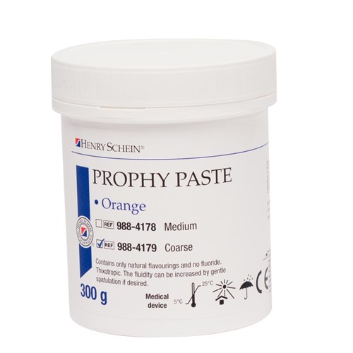 Henry Schein Prophy Paste - Coarse - Orange - 300g jar