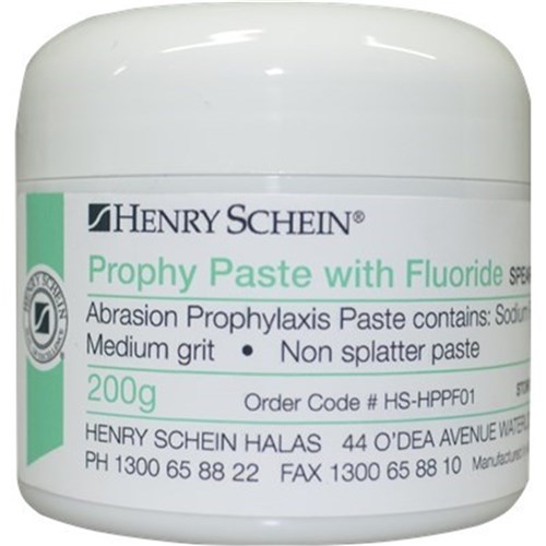 HSHPPF01 Prophy Paste HENRY SCHEIN Fluoride Medium Spearmint 200g