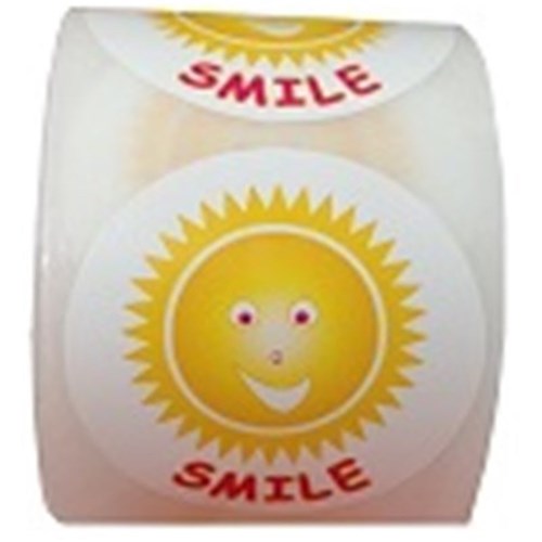 Henry Schein 'SMILE' Stickers, 250-Pack