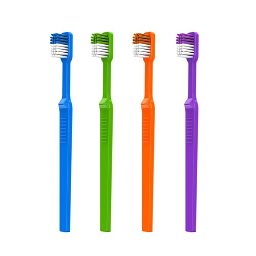 Acclean Soft Adult Toothbrushes - 39 Tufts - 4 Assorted Colours, 72-Pack