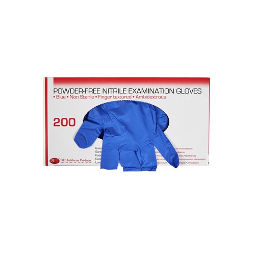 HSD-9796093 - Gloves DE Nitrile Examination Pwd Free Extra Small Box 200