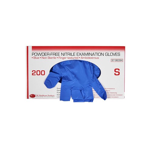 HSD-9796094 - Gloves DE Nitrile Examination Pwd Free Small Box 200