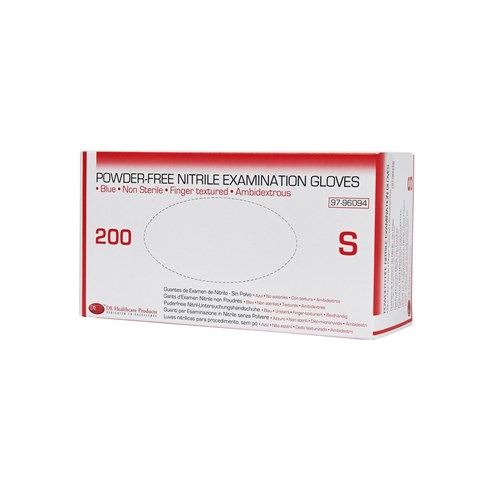HSD-9796094 - Gloves DE Nitrile Examination Pwd Free Small Box 200