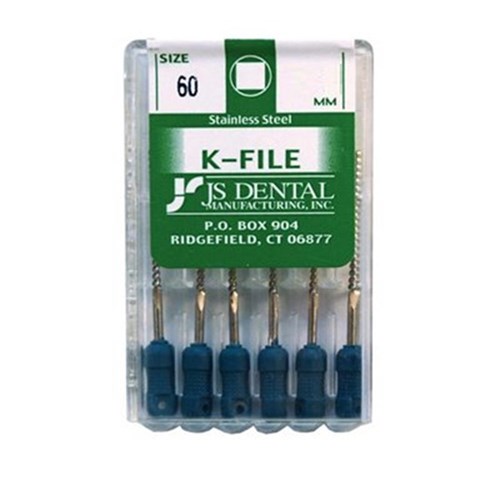 K Files JS Dental Pack of 6 Size 21mm