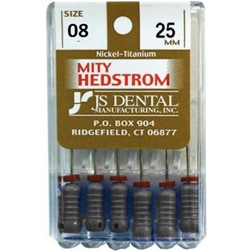Hedstrom Files JS Dental Pack of 6 25mm