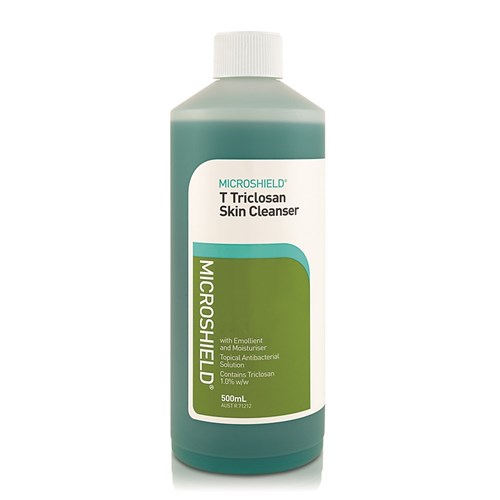 MICROSHIELD T Skin Cleanser 1% Triclosan 500ml Bottle