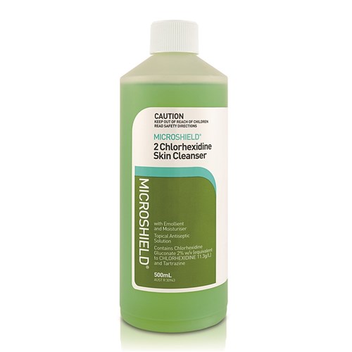 MICROSHIELD 2 Skin Cleanser 2% Chlorhexidine 500ml  Bottle