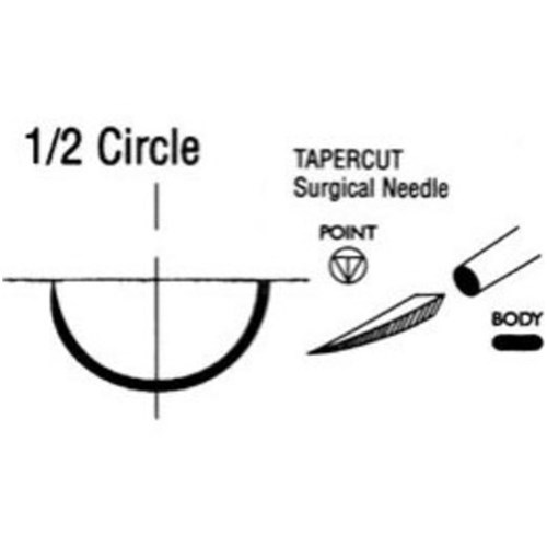 SUTURE Ethicon Silk  17mm 4/0 V5 1/2circle taper point x 36