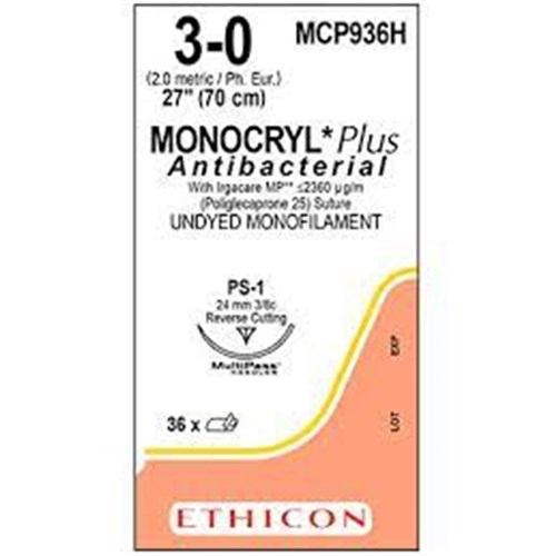 MONOCRYL Plus Antibacterial poliglecaprone 25 Suture