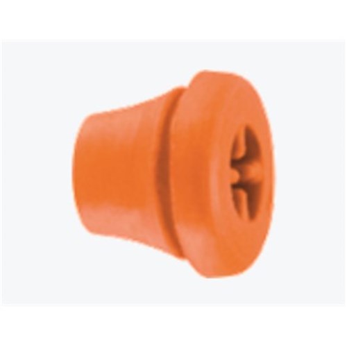 Komet Silicone Plug for Bur Blocks - 9891-4 - Orange, 8-Pack